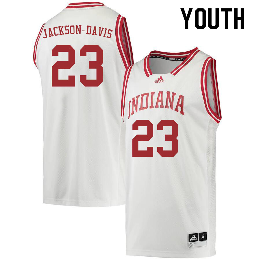 Youth #23 Trayce Jackson-Davis Indiana Hoosiers College Basketball Jerseys Sale-Retro - Click Image to Close
